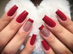 UNHAS VERMELHAS DECORADAS 2020 - Luiza Gomes Fabulous Nails, Nail Arts, Creative Nails, Nail Polishes, Valentine's Day Nails, Valentines Nails