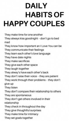 daily habits of happy couples Happy Couples, Relationship Advice Quotes, Relationship Psychology, Healthy Relationship Tips, Healthy Marriage, Advice Quotes, Healthy Relationship Advice