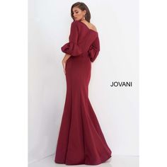 Jovani Evening Gown Jovani 39739 Off The Shoulder Scuba Mother of the Bride Dress Trumpet Skirt, Unique Prom Dresses, Scuba Fabric, Scuba Dress, Ladies Gown, Asymmetrical Neckline, Mother Of The Bride Dress, Bride Dresses, Jumpsuit Fashion