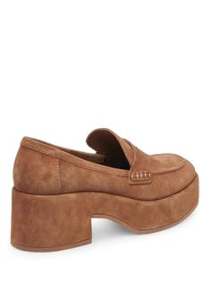 The Yanni chunky loafer adds instant edge to your wardrobe! This loafer takes the polished prep-school style and injects it with 90s flair through a chunky sole and a statement heel. Dress them up or down for effortless and unique style. Brown Chunky Loafers, Chunky Loafer, Work Flats, Prep School, 90s Inspired, Suede Loafers, Penny Loafers, For Love And Lemons, Top Shoes