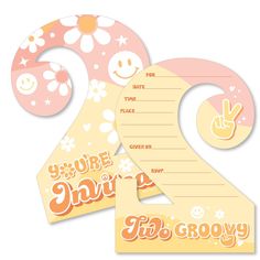 Two Groovy Fill-In the Blank Invitation Set INCLUDES 12 Pastel multicolor party invitations and 12 premium white envelopes. Two Groovy fill-in invitation is perfect for any event. The Boho Hippie theme is great for a Second Birthday Party. Pastel multicolor party invitations SIZE 5 inches by 7 inches. The included envelopes measure 5 inches by 7 inches. The back of each Two Groovy Second Birthday Party invitation has space to add your party details: For: Date: Time: Place: Given By: RSVP: PREMIU Two Groovy, Second Birthday Party, Cards With Envelopes, Big Dot Of Happiness, Birthday Party Invitation, Boho Hippie, Invitation Cards, Birthday Party, Birthday