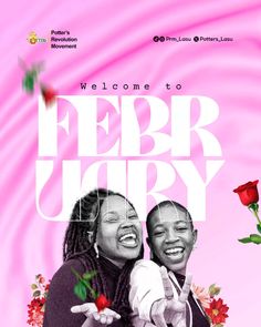 a poster for the upcoming film, featuring two women smiling and one holding a rose