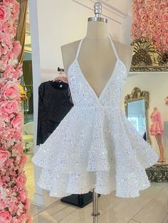 Classic Cocktail Dress, Gaun Koktail, Dress For Teens, Hot Prom Dress, Sequin Homecoming Dress, Dama Dresses, Dresses Sequin, Sequin Short, A Line Cocktail Dress