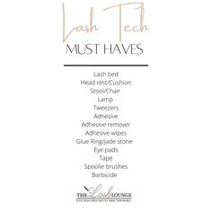 What You Need To Start A Lash Business, Lash Artist Business Names, Lash Business Needs, Lash Extension Essentials, Things You Need To Start A Lash Business, Lash Tech Marketing Tips, Beginner Lash Tech Policy, Lash Business Essentials, Lash Tech Business Plan