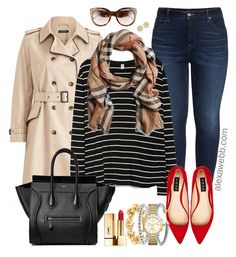 Plus Size Outfits with Red Flats - Plus Size Outfit Ideas - Plus Size Fashion for Women - alexawebb.com #alexawebb #plussize Looks Jeans, Plus Size Outfit, Stylish Plus, Plus Size Fashion For Women