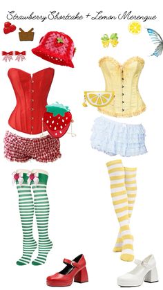 an image of women's clothing and accessories for the costume contest on saturday, march 1 - lemon meringue