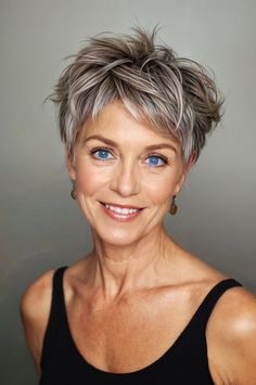 70 Hair Styles, Hair For Women Over 50, 70 Hair, Short Silver Hair, Haircuts For Women Over 50, Men's Haircuts