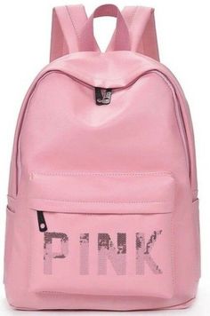 New  Back pack with Pink Sequins.  Standard size.  Very nice and durable. 15.5 inches height Pink Campus, Campus Backpack, Pink Nation, Pink Sequin, Vs Pink, Victoria's Secret Pink, Secret Pink, Fashion Backpack, Victoria's Secret