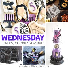 a collage of cakes, cookies and more with the words wednesday