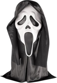 Amazon.com: Fun World Adult Scream Mask Ghost Face Mask, Scream Mask, Mask Images, Scary Mask, Hallowen Costume, Black Hood, Fun World, Ghost Face, Halloween Costumes For Couples