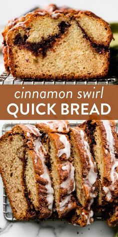 this cinnamon swirl quick bread is so good it's easy to make and delicious