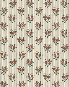 an old fashioned wallpaper with flowers and leaves on white background, in the style of roses