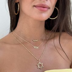 IMA Hebrew nameplate that declares your most important role, mother. - 14k yellow gold, gold vermeil, sterling silver- 15/16" length- Approximately 1.98 grams - 1/4" tall pendant- 3/4" wide pendant- Lobster clasp closure Gold Piece, Gold Plated Silver, Gold Gold, Pure Silver, Gold Material, Gold Vermeil, Precious Metals, Lobster Clasp, Shopping List