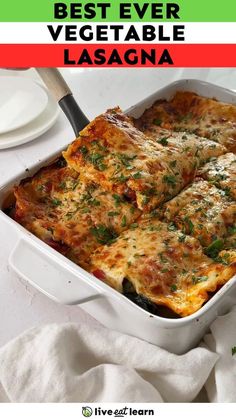 This vegetarian lasagna is made using classic ingredients like veggies, marinara, and bechamel sauce! Loaded with vegetables, this easy vegetable lasagna recipe is the perfect casserole for feeding a crowd! Homemade Veggie Lasagna, Easy Veg Meals Vegetarian Dinners, Vegetarian Crowd Meals, Easy Food Recipes For Dinner Vegetarian, Simple Vegetarian Recipes Dinner, Vegetables Dinner Recipes, Vegetables Lasagna Recipe, Lasagna Vegetarian Recipe, Vegetarian Recipes Lasagna