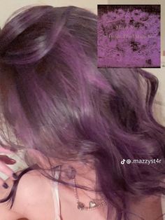 V Fade, Purple Highlights Brown Hair, Haircut V, 70 Hair, Purple Hair Streaks, Purple Brown Hair, Purple Hair Highlights, Shoulder Length Haircuts