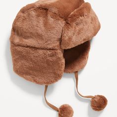 Nwt Old Navy Faux-Fur Trapper Hat Color: Sycamore Bark Pom-Pom Accents Ear Flaps Molded Visor Materials & Care Plush Faux Fur 100% Recycled Polyester 100% Cotton Jersey Lining Cotton Twill (Ear Flap Trim) Imported Fit & Sizing Snug Fit Pet And Smoke Free House Fur Trapper Hat, Fur Trapper, Navy Accessories, Navy Hats, Trapper Hat, Trapper Hats, Black Beanie, Sun Hats For Women, Vintage Hats