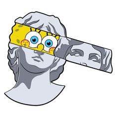 an image of a cartoon character holding up a knife to his face with the word homer on it