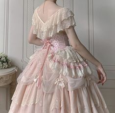 Princess Dresses Victorian, Pink Princess Dress Fairytale, Pink Victorian Dress Aesthetic, Pink Royal Dress Aesthetic, Elegant Pink Victorian Ball Gown Dress, Princess Core Outfit, Princesscore Outfits, Pink Victorian Dress, Roccoco Dresses Pink