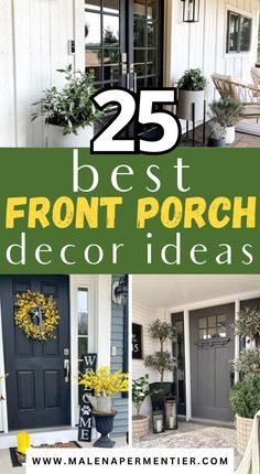 front porch decorating ideas Outdoor Entryway Decor, Double Wide Remodel, Outdoor Hangout, French Country Decorating Bedroom, Front Porch Decorating Ideas, Porch Wall Decor, Small Front Gardens, Front Yard Decor, Farmhouse Vibes