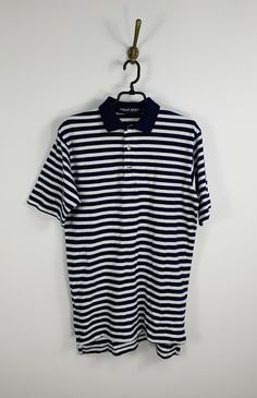 Vintage Polo Golf Ralph Lauren Striped Polo Shirts Cotton Men Size: S Measurements: Back Length: 76cm / 30 inches Pit to pit:        52cm / 20,5 inches Shoulders:      46cm / 18 inches Shipping time to European Union countries 7-14 business days up to 21 business days, to other countries 14-28 days up to 40 days. Often parcels come faster, but there can be delays as well. Winter time or by other reasons parcel may come later. We can not make any influence on shipping time, but we always ship wit Striped Cotton Tops For Golf, Polo Golf, 28 Days, Striped Polo Shirt, European Union, Vintage Polo, Winter Time, Polo Shirts, Men's Polo Shirt