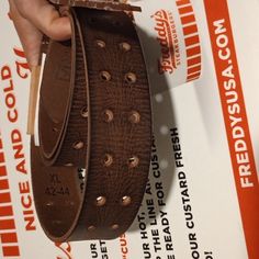 Brand New Men's Brown Leather Belt. Size 42-44. Nwt Money Pouch, Stone Mountain, Faux Leather Belts, Brown Leather Belt, Black Leather Belt, Brown Fashion, Belt Size, Black Belt, Mens Belts