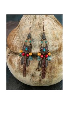 Bohemian Inspired Dangle Earring | Beaded Earring with Metal | Bohemian Rhinestone Earring| Rhinestone Earring Earrings Shein, Beaded Earring, Boho Style Jewelry, Diamond Nails, Rhinestone Decor, Purse Charms, Rhinestone Earrings, Earrings Handmade, Beaded Earrings