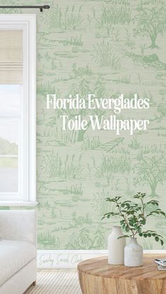 florida evergladess toile wallpaper is featured in the cover of this book