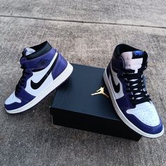 Court Purple/White/Black Classic Aj1 Retro High Top In Great Preowned Condition. A Must-Have For Every Sneaker Collection And Wardrobe. Style And Comfort. White Leather Uppers With Purple Overlays And Black Detailing. Shoes Come Exactly As Pictured W/O Box. No Damage Or Defects And Only Minimal Signs Of Wear Including Slight Toe Box Creases. Smoke And Pet Free Home. Same/Next Day Shipping. Air Jordan 1 Retro High, Air Jordan 1 Retro, Jordans For Men, Wardrobe Style, Jordan 1 Retro High, Jordan 1 Retro, Sneaker Collection, Air Jordan 1, Jordan Shoes