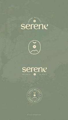 some type of poster with the words serenu and sereno written on it