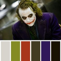 the dark knight joker looks like he's about to be dressed up for halloween