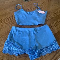 Soft Nwt V Next Top Blue Spring Sleepwear For Lounging, Blue Sets For Relaxation In Spring, Blue Sleepwear For Summer Relaxation, Blue Summer Sleepwear For Relaxation, Light Blue Sleepwear For Lounging, Light Blue Summer Sleepwear For Lounging, Light Blue Summer Sleepwear Set, Blue Summer Sets For Relaxation, Blue Sets For Summer Relaxation