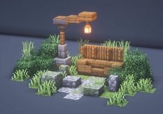 Minecraft Mini Builds Aesthetic, Cute Farm Ideas Minecraft, Minecraft Medieval Mine Entrance, Minecraft Mine Building, Minecraft House Details, Mincraft Farms Ideas, Minecraft Farm Decor, Mine Ideas Minecraft, Mc Decor Ideas