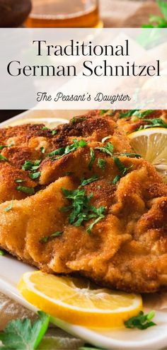 A platter of schnitzel ready to serve. German Recipes Authentic Dinner, German Recipes Authentic, Authentic German Schnitzel Recipe, German Schnitzel Recipe, Spaetzle Recipes, German Schnitzel, Schnitzel Recipe, Schnitzel Recipes, Austrian Recipes