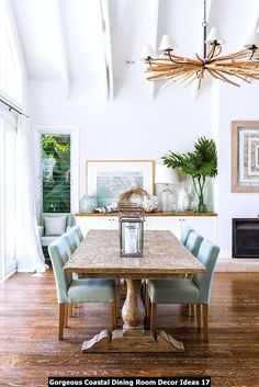 80 Awe-inspiring coastal dining room Satisfy Your Imagination Coastal Dining Room Sets, Design Seed, Beach Dining, House Of Turquoise, Tropical Home Decor, Casa Vintage, Coastal Living Rooms