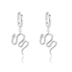 Our cute snake stainless steel earrings are the perfect accessory for adding a touch of edge to your look. Made with high-quality stainless steel, they are durable and resistant to tarnish. The intricate snake design is eye-catching and unique, making them a standout piece. Wear them with your favorite outfits to add a touch of personality and style. Comes in a set of studs and hoops.Material: Stainless Steel. Small Snake, Waist Jewelry, Earring Fashion, Earrings Aesthetic, Initial Earrings, Bohemian Accessories, Boho Chic Jewelry, Snake Earrings, Snake Design