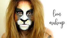 Beauty And The Beast Halloween, Lion Makeup, Tiger Makeup, Fantasy Make-up, Halloween Make-up Looks, Halloween 20, Lion Face, Halloween Costumes Makeup