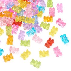 PRICES MAY VARY. Detailed Size: You will receive 200pcs beads in total. These acrylic bear beads are 12x8x6mm; Hole diameter: 1.6mm. Material Information: These cute transparent beads are made of high quality acrylic material. They are also well made with mixed color and smooth surface. Dazzling in Appearance, durable to use, light in weight and comfortable to wear, what you'd call memorable!!! Wide Usage: Ideal for necklace, bracelet, earring, hair pin making, phone lanyard wrist strap, key cha Fashion Beads, Bear Necklace, Diy Rings, Gummy Bear, Acrylic Charms, Resin Charms, Accessories Diy Jewelry, Diy Bracelet, Jewelry Wedding