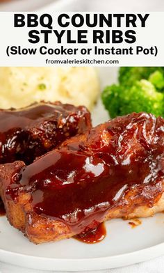 bbq country style ribs slow cooker or instant pot