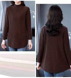 Warm Brown Long Sleeve Top, Pull Oversize, Buy Sweaters, Sweater Material, Signature Look, Pocket Detail, Turtleneck Sweater, Mid Length, Effortless Style