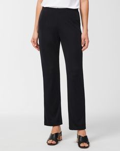 Easy, stretchy, and flawless. Wrinkle resistant with pull-on styling, these relaxed women's pants deliver on the comfy trend pulled off with polish.   Well-traveled fabric with the right amount of stretch. Mix it, match it, pack it.   Wrinkle resistant.   Regular inseam: 30.5".   Polyester, spandex.   Machine wash. Imported. The Rack, Dresses Pants, Womens Designer Fashion, Pants Jeans, Women's Pants, Polyester Spandex, Designer Fashion, Casual Pants, Outlet