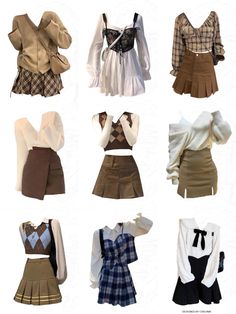 Brown Outfit Ideas Color Combos, Tops For College Wear, Light Academia Outfit Winter, Choose Ur Outfit, Bakery Outfit, Romantic Academia Outfits, Layering Tops