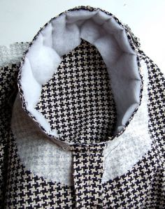 a black and white checkered jacket is shown