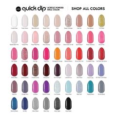 Nail Dipping Powder Colors, Nail Stickers Designs, Natural Looking Nails, Quick Nail, Quick Dip, Dip Nail, Nail Primer, Nail Dip Powder