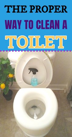 the proper way to clean a toilet is easy with this simple trick and it's so much fun