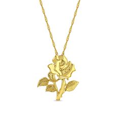 "14k solid gold Rose pendant on 18\" chain. pendant measures approx 3/4\" by 3/4\". chain measures 18\" long. high polish finish. ** includes 14k solid gold 18\" chain **" 14k Yellow Gold Necklace With Rose Design, Yellow Gold Rose Design Necklace In 14k, 14k Gold Rose-colored Jewelry With Rose Design, 14k Gold Rose Jewelry With Rose Design, 14k Rose Gold Jewelry With Rose Design, Life Symbol, Solid Gold Chains, Rose Pendant, Chain Pendant