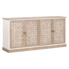 74 Weave Oak Wood Sideboard for Dining Room Sideboards LOOMLAN By Essentials For Living Cane Credenza, Wide Sideboard, Solid Wood Sideboard, Wood Basket, Kitchen Sideboard, White Oak Wood, Orient Express, Wood Sideboard, Grey Oak