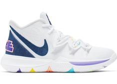 Buy and sell StockX Verified Nike shoes on StockX including the Nike Kyrie 5 White Denim Men's and thousands of other sneakers with price data and release dates. Nike Air Plus, Kyrie Sneakers, Zapatillas Nike Basketball, Bb Shoes, Обувь Air Jordan, Nike Kyrie 5, Girls Basketball Shoes, Kyrie 5, Best Basketball Shoes