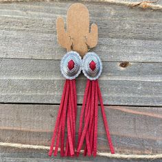 Concho Fringe Earrings Boho-western Earrings Antique Nickel | Etsy Southwestern Tassel Earrings, Concho Jewelry, Earrings Cricut, Suede Earrings, Embroidered Cactus, Native American Artwork, Western Earrings, Grand Prairie, Earrings Antique