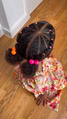 Rubberband Hairstyle Black Kids, Simple Little Black Girls Hair Style, Little Toddler Girl Hairstyles African Americans, Kindergarten Hairstyles Black, Natural Hair Styles Little Kids, Preschool Graduation Hairstyles Black, 3rd Grade Hairstyles Black, Easy Hairstyles For Toddlers Girls Black, Pre K Hairstyles Girl Black