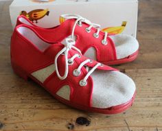 "FRENCH VINTAGE 60/70's, very nice canvas shoes, cotton canvas ( linen and red colour), elastomere sole. Brand \" Forbel \". Standards and sizes from the 60/70's being necessarily different from today, please check carefully indicated measurements with your needs.  Size 31 ( US 13 /  UK 12,5 ) : Length \"  Vintage condition level 5, new old stock ( with box ) We assess the condition of our vintage items on a scale from 0 to 5. Level 5 corresponds to an almost new vintage condition. Any defects a Vintage Summer Sneakers With Round Toe, Vintage Round Toe Sneakers For Summer, Retro Spring Canvas Shoes, Vintage Cotton Canvas Shoes With Rubber Sole, Vintage Canvas Shoes, Euro Fashion, Level 5, Red Colour, New Vintage